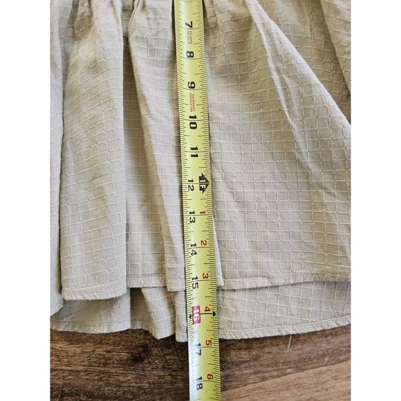 Madewell Dobby Smocked Soft Green Mini Skirt Women's Size M NWT - Picture 7 of 7